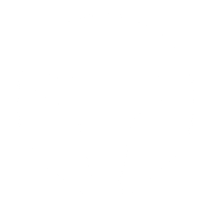 Bull Horns Negative Space Logo #ffffff