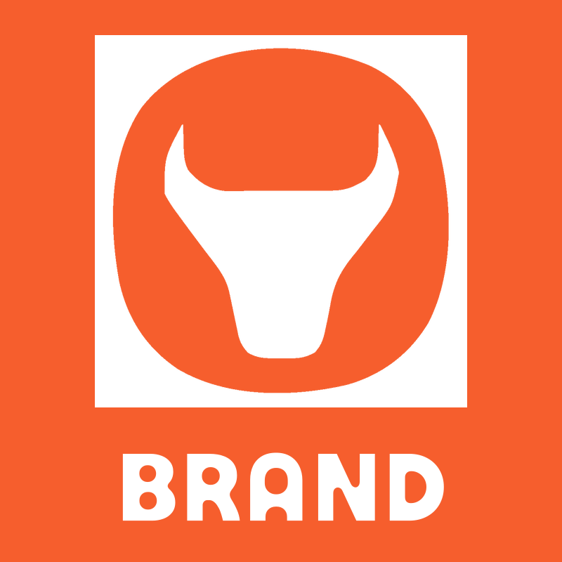 Bull Head Negative Space Logo preview