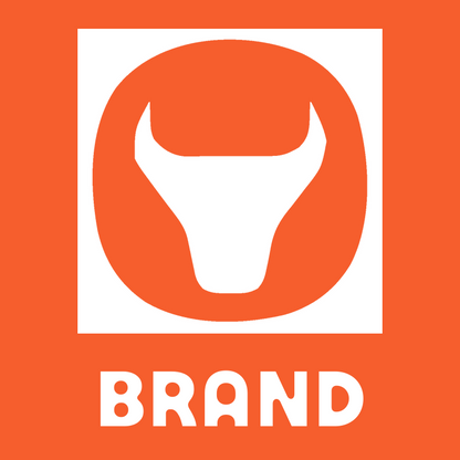 Bull Head Negative Space Logo preview