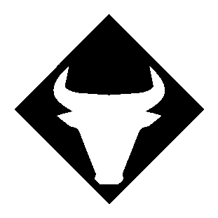 Bull Skull Diamond Logo