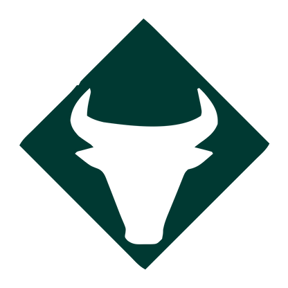 Bull Skull Diamond Logo #003932