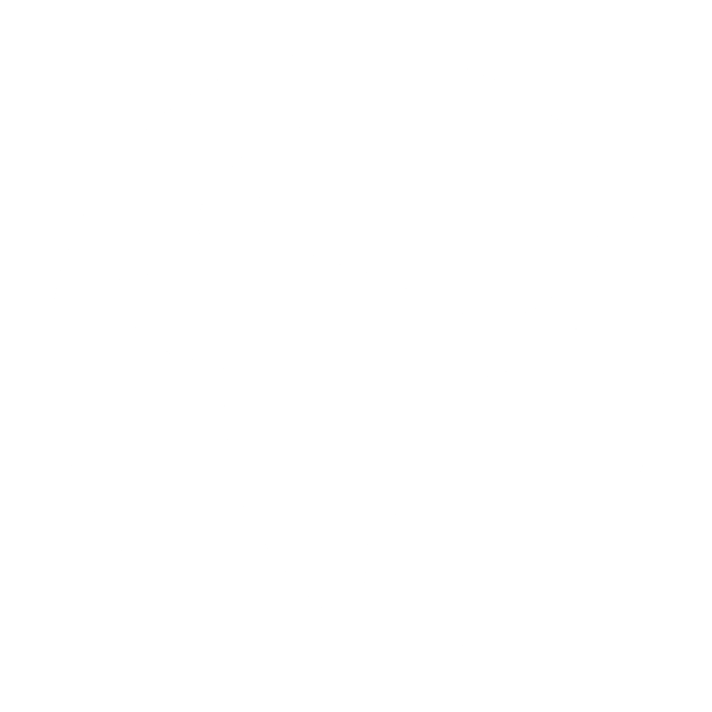 Negative Space Bull Logo #ffffff