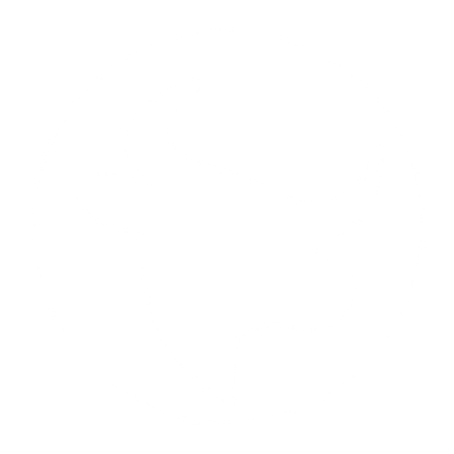 Negative Space Bull Logo #ffffff
