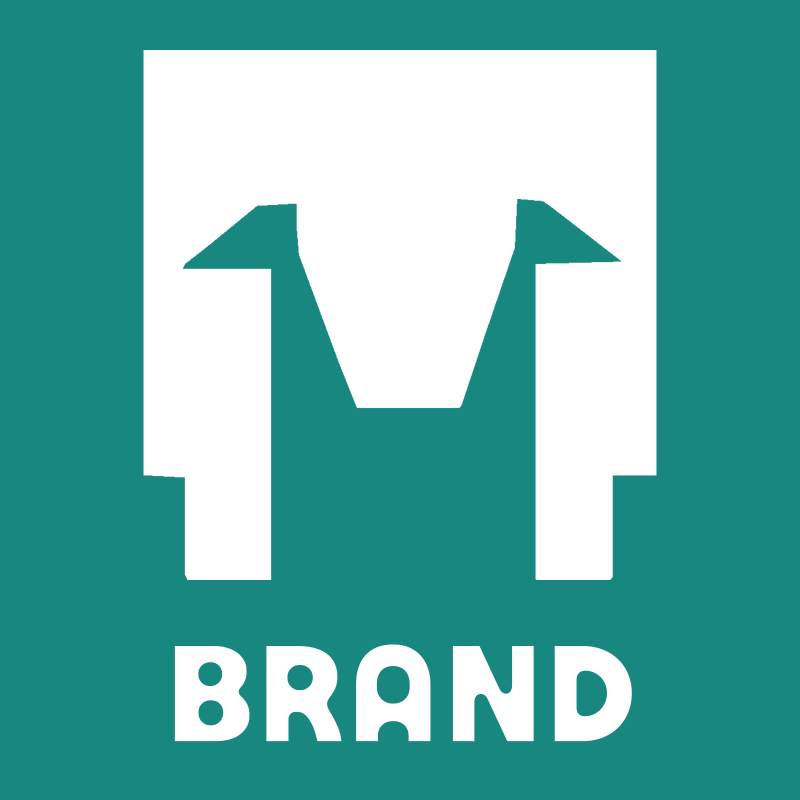 Brutalist Sheep Face Logo preview