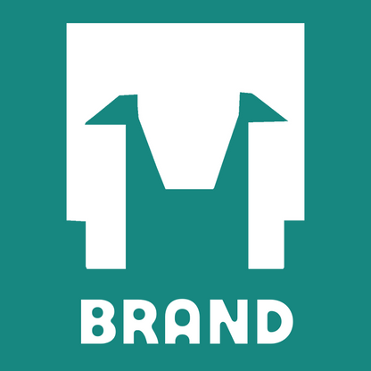 Brutalist Sheep Face Logo preview