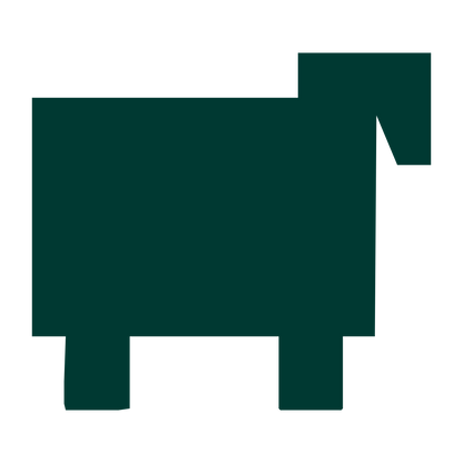 Brutalist Sheep Logo #003932