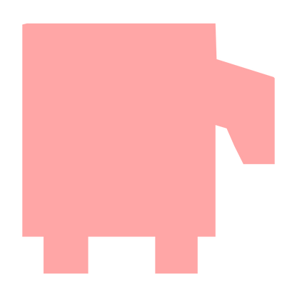 Brutalist Sheep Logo #ffa6a6