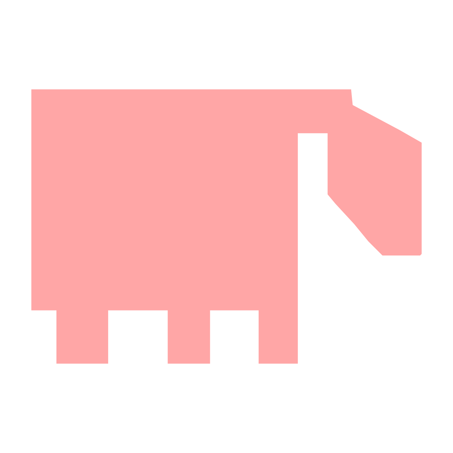 Brutalist Sheep Logo #ffa6a6