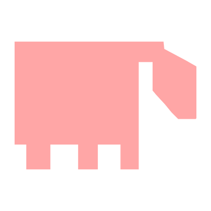 Brutalist Sheep Logo #ffa6a6