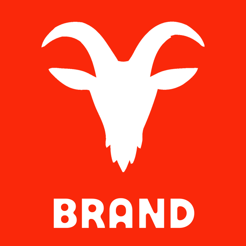 Goat Head Silhouette Logo preview