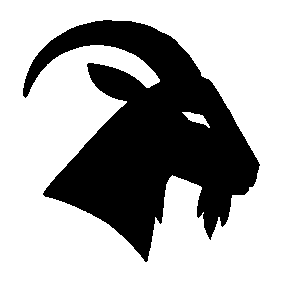 Silhouette Goat Head Logo