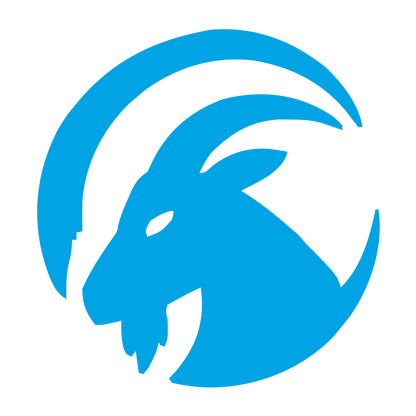 Goat Head Circle Logo #00a3e4