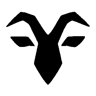 Geometric Goat Head Logo