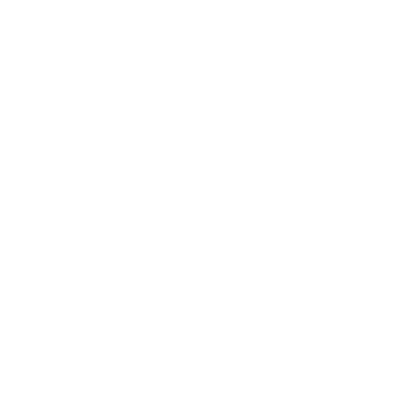 Geometric Goat Head Logo #ffffff