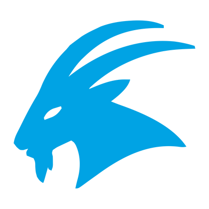 Goat Head Profile Logo #00a3e4