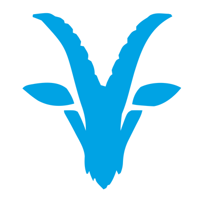Goat Head Horns Logo #00a3e4