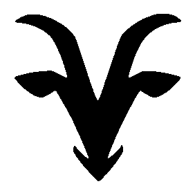 Goat Horns Head Logo
