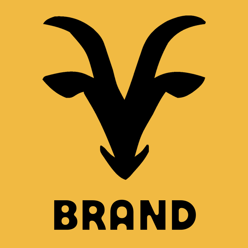 Goat Horns Head Logo preview