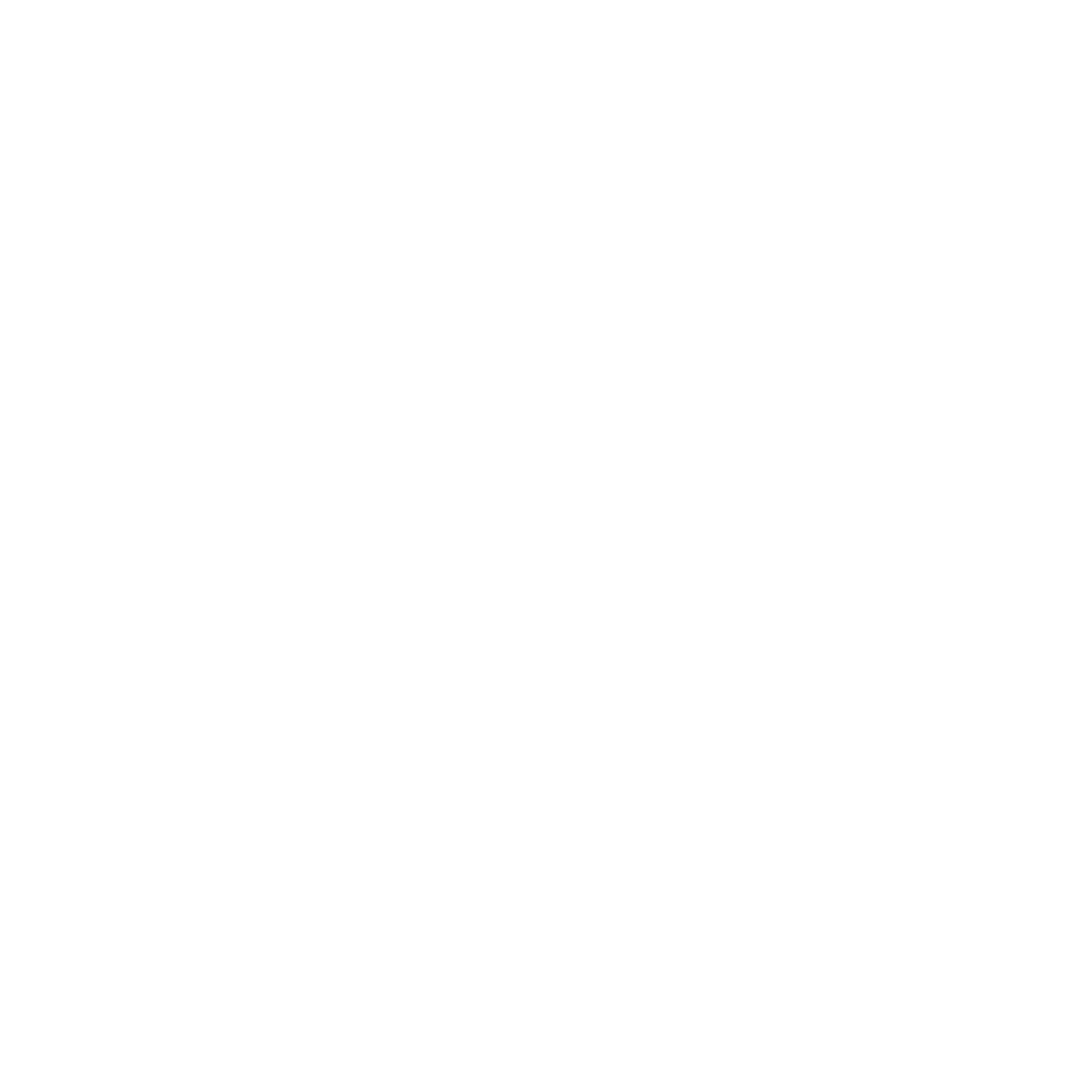 Layered Overlap Chicken Logo #ffffff