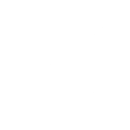 Layered Overlap Chicken Logo #ffffff