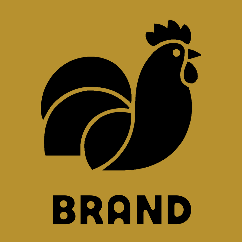 Rooster Layered Overlap Logo preview