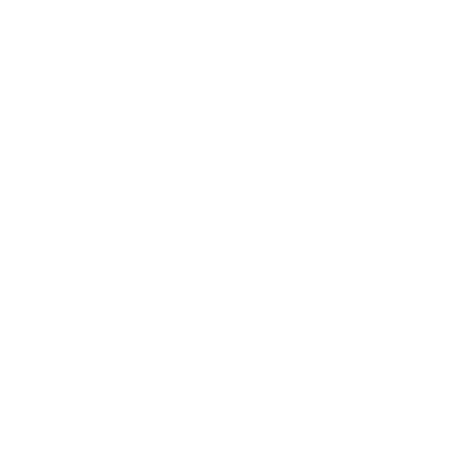 Layered Overlap Chicken Logo #ffffff
