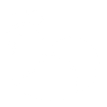 Layered Overlap Chicken Logo #ffffff