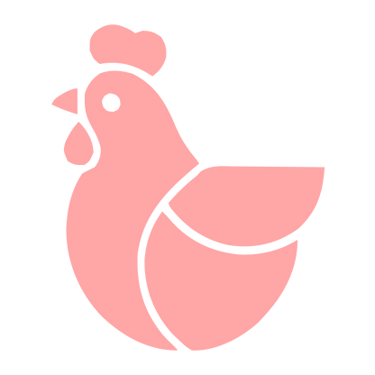 Layered Chicken Logo #ffa6a6