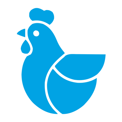 Layered Chicken Logo #00a3e4