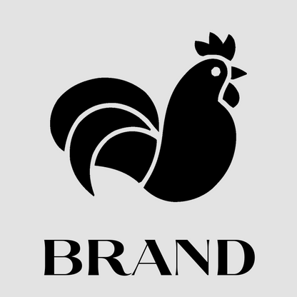 Rooster Silhouette Layered Logo preview