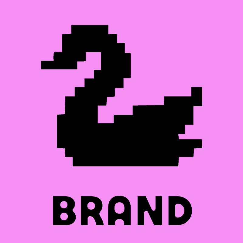 Pixel Swan Duck Logo preview