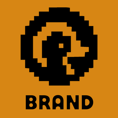 Pixel Duck Circle Logo preview