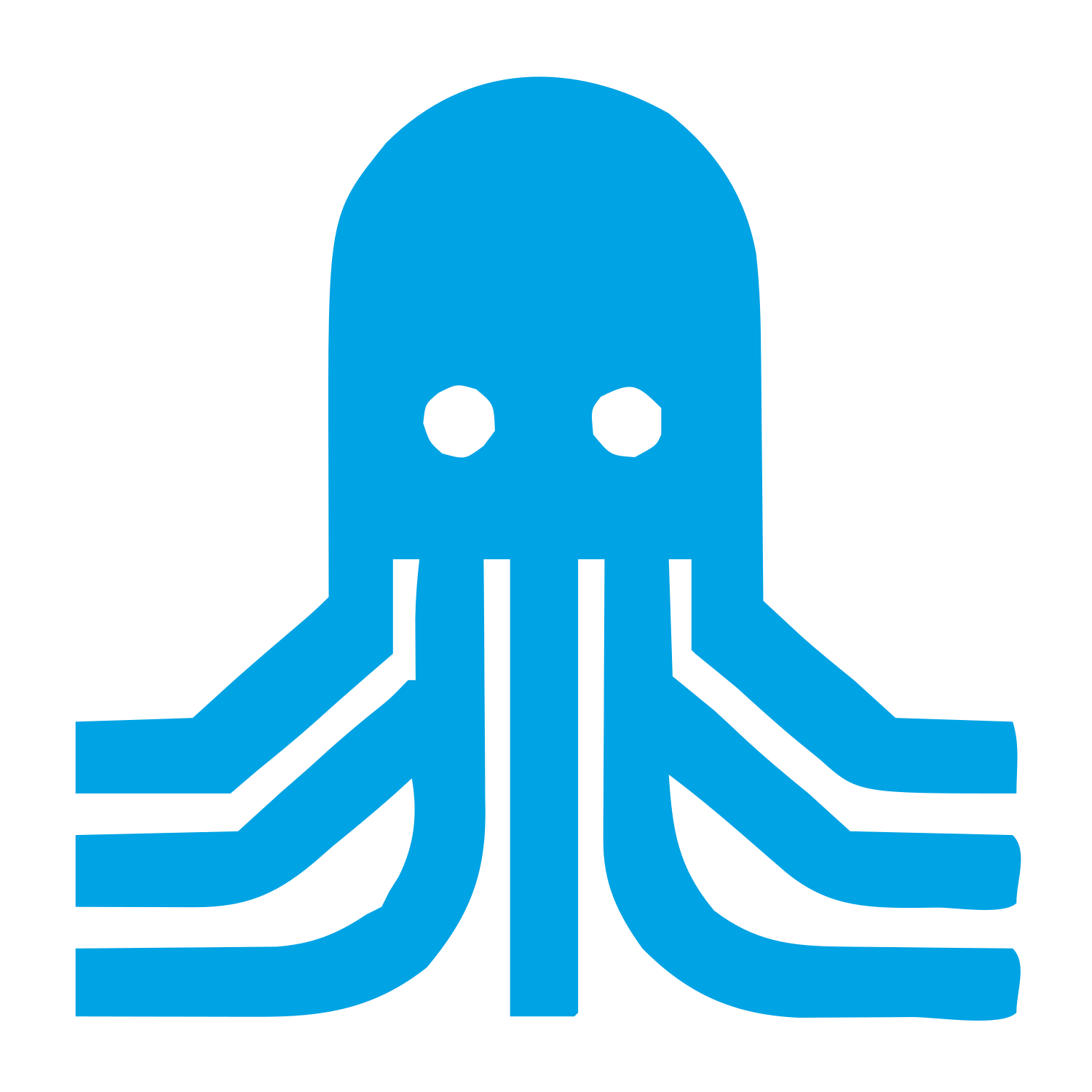 Swiss Style Octopus Logo #00a3e4