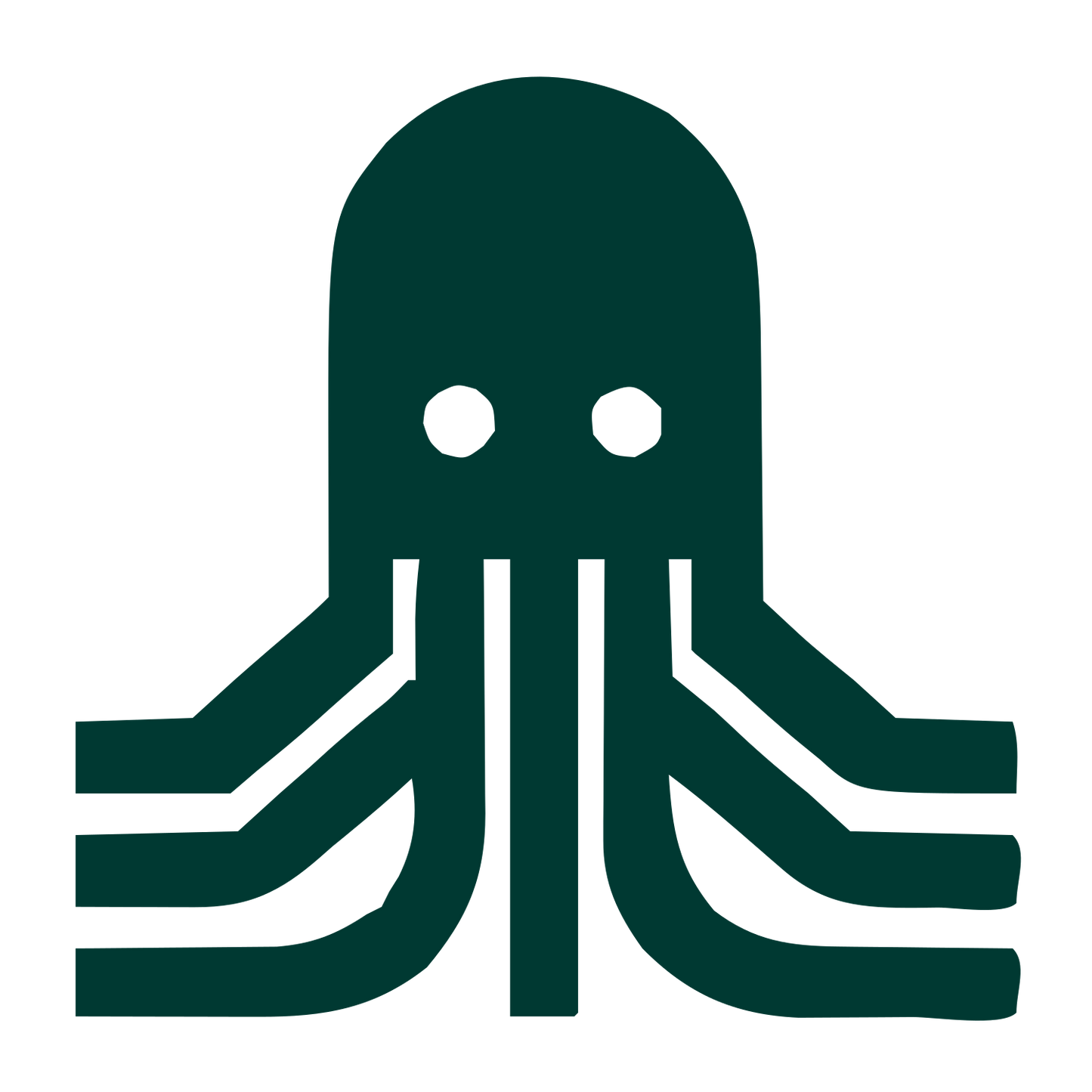 Swiss Style Octopus Logo #003932