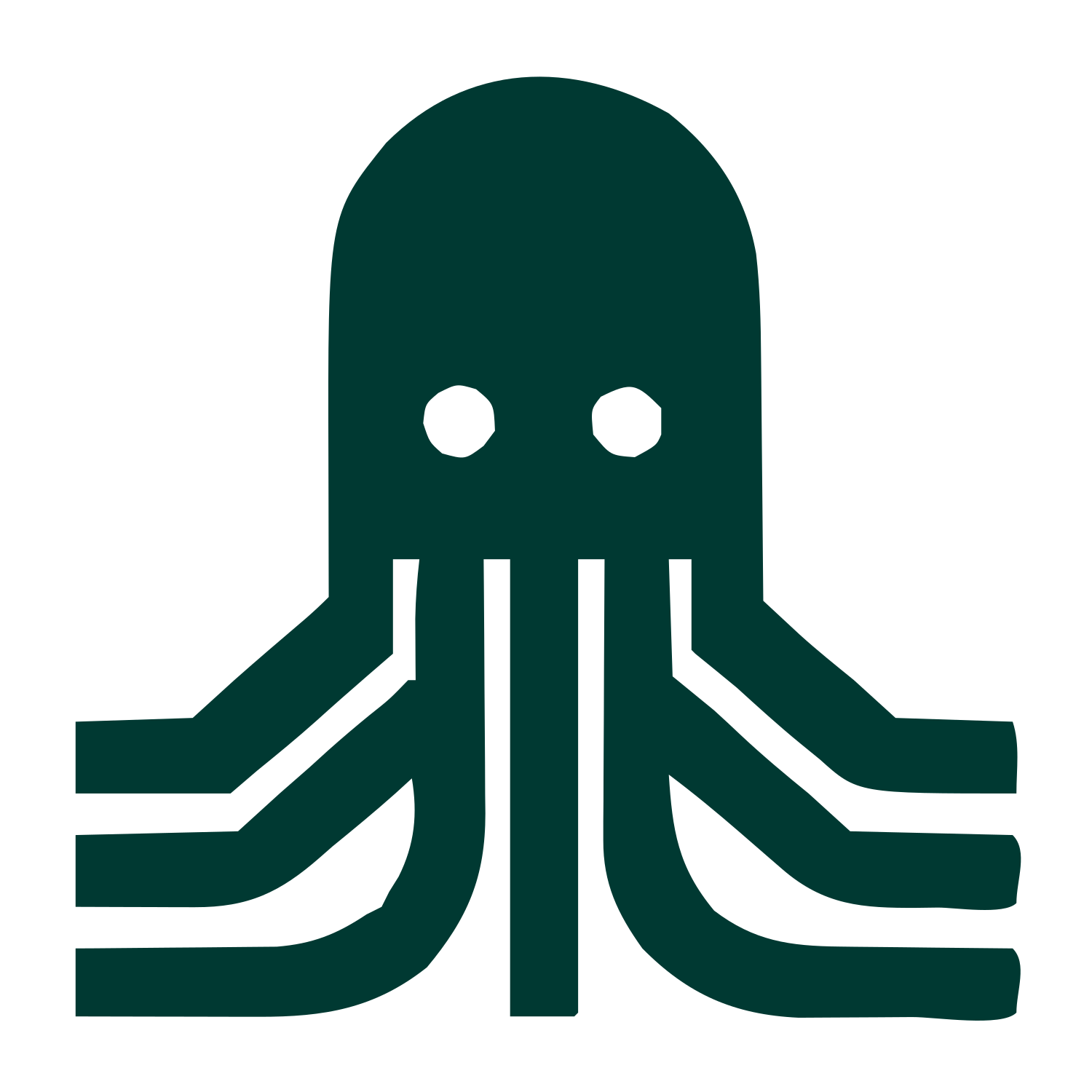 Swiss Style Octopus Logo #003932