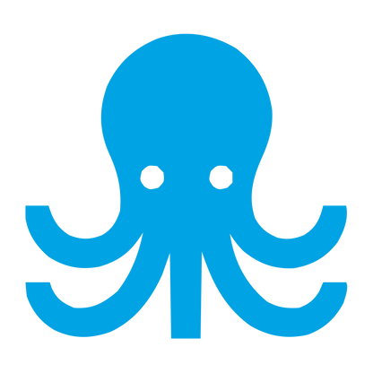 Bold Octopus Logo #00a3e4