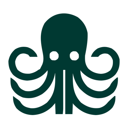Bold Octopus Logo #003932