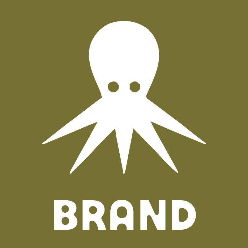 Bold Octopus Silhouette Logo preview