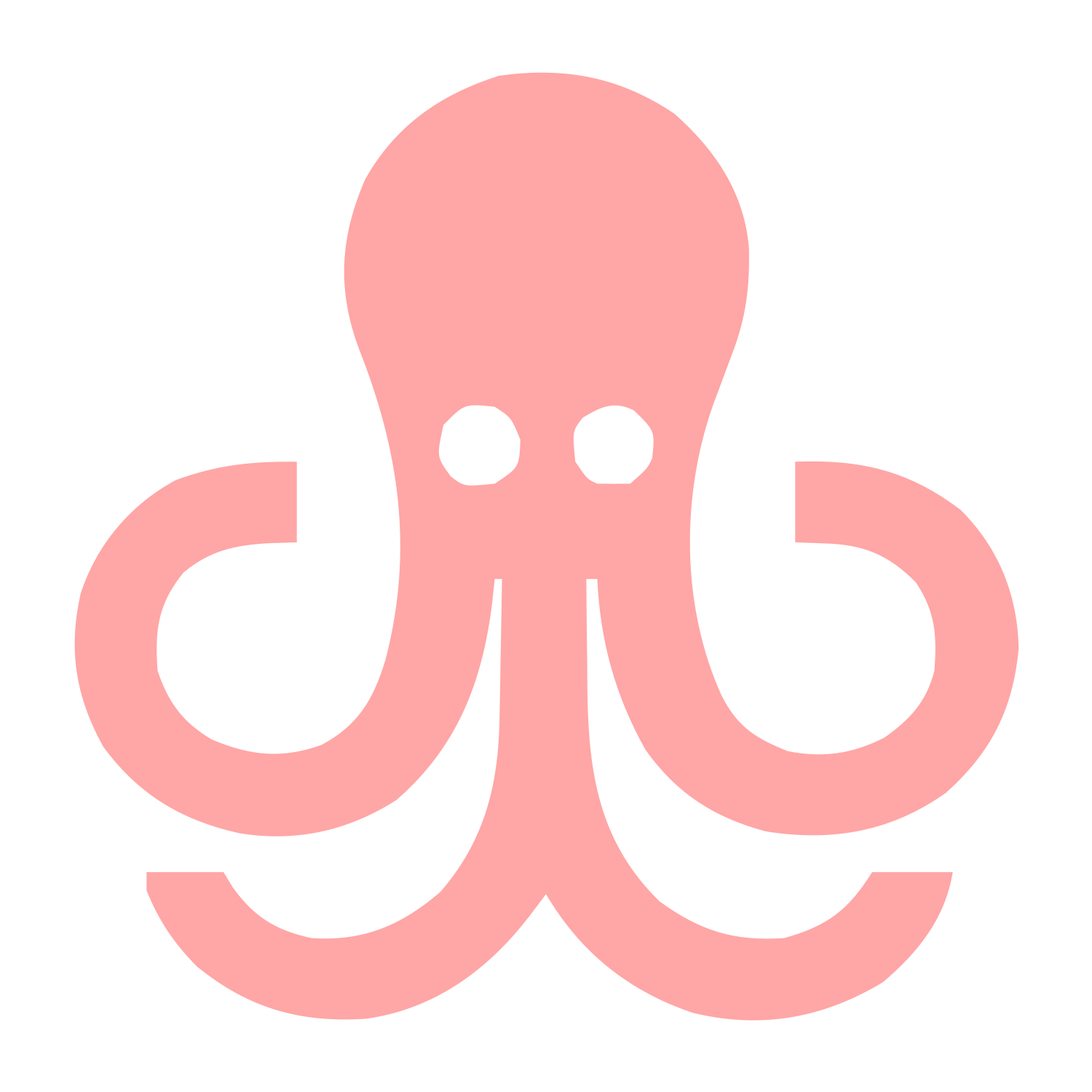 Swiss Style Octopus Logo #ffa6a6