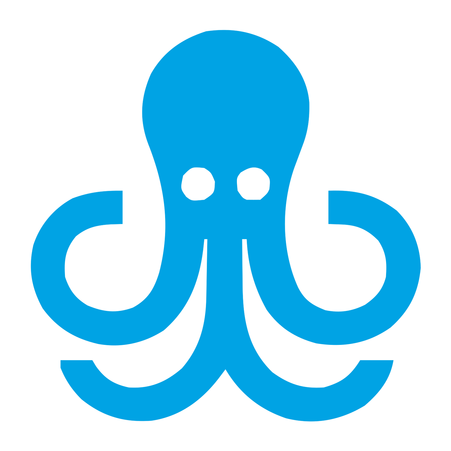 Swiss Style Octopus Logo #00a3e4
