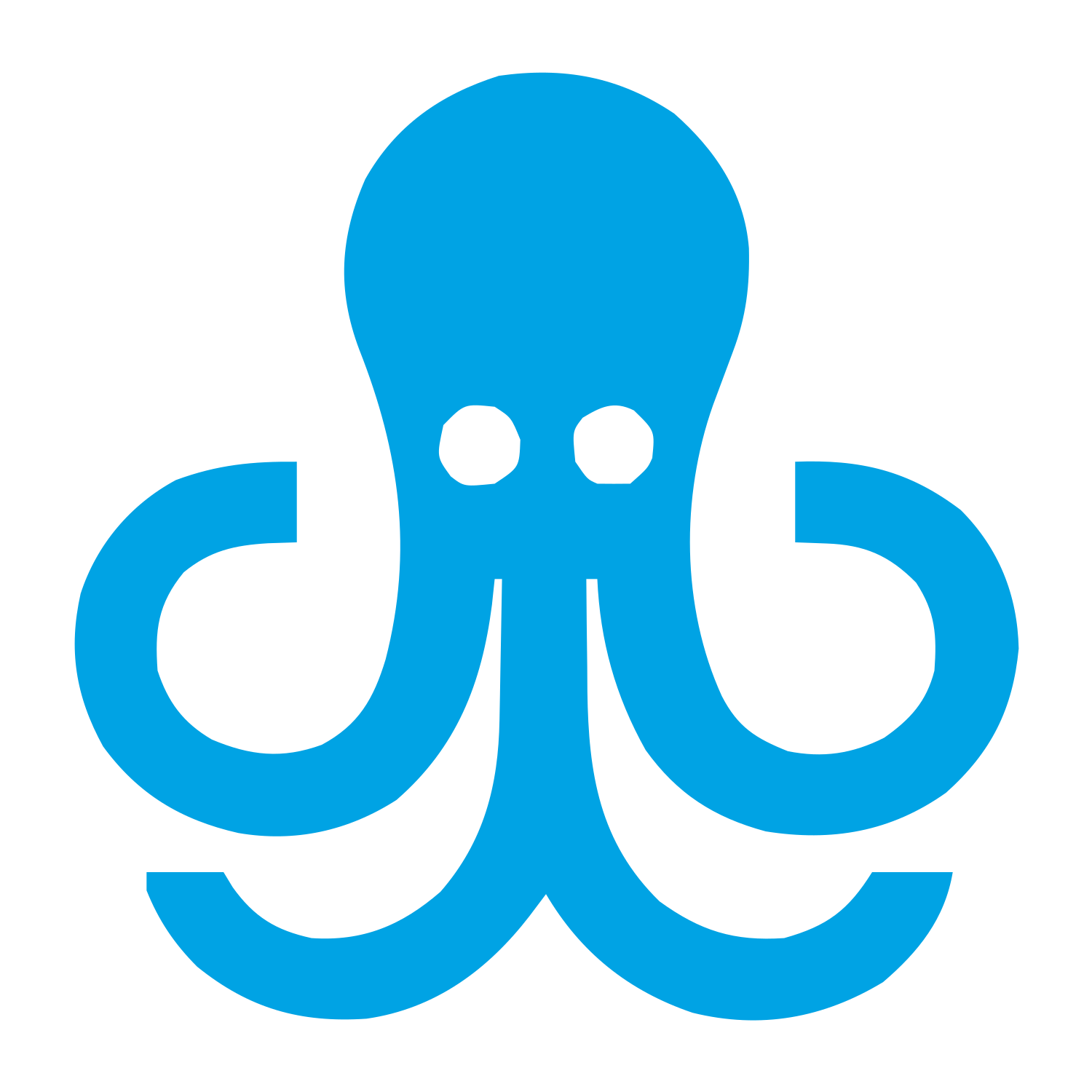 Swiss Style Octopus Logo #00a3e4