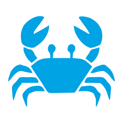 Crab Pictogram Logo #00a3e4