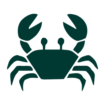 Crab Pictogram Logo #003932