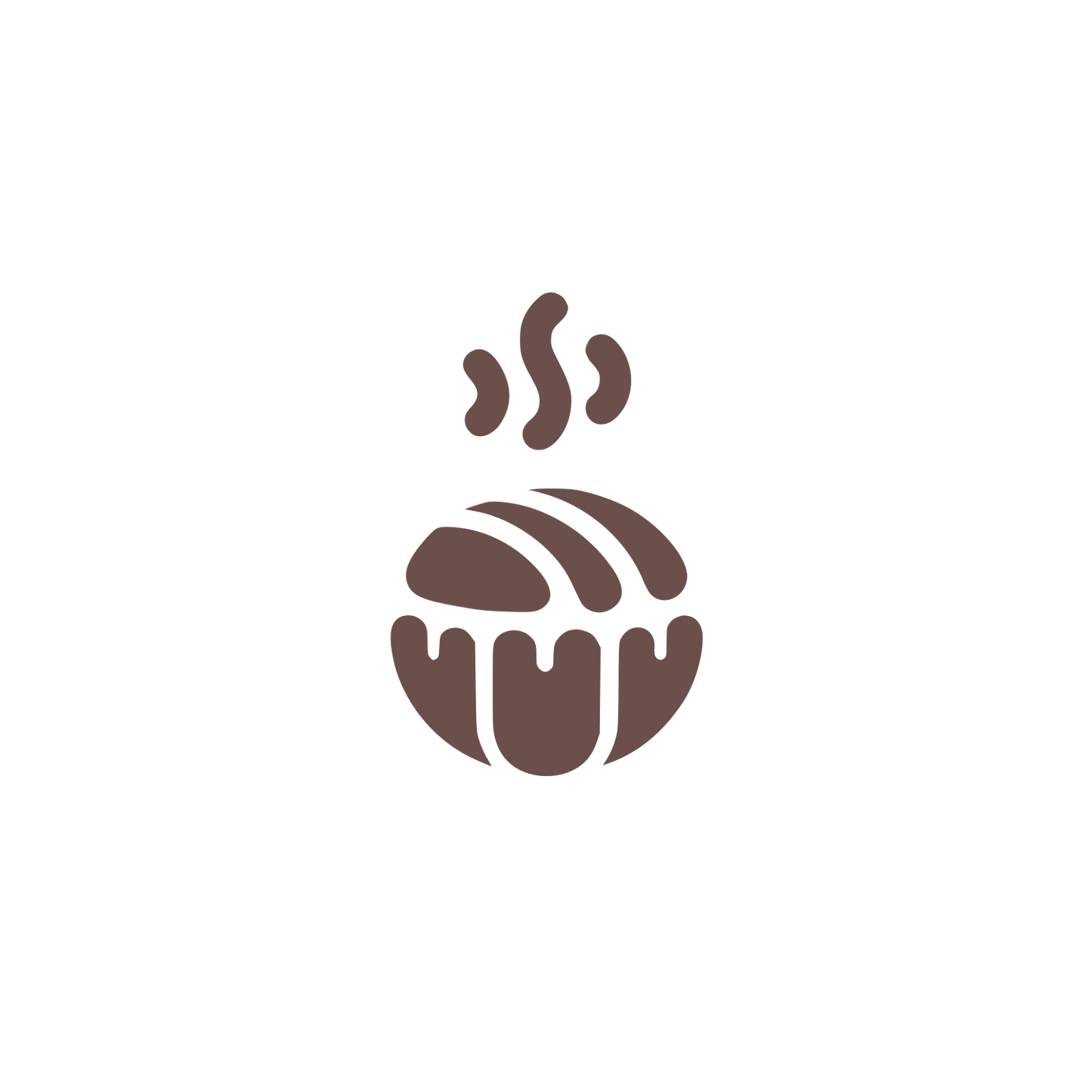 Coffee Cup Logo #6B4F4B