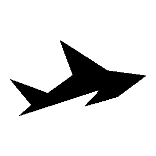 Sharp Shark Fin Logo