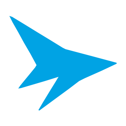 Shark Arrow Flight Logo #00a3e4