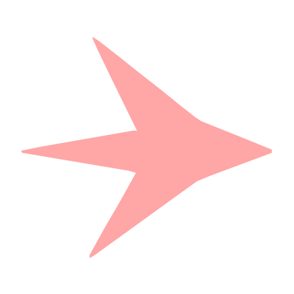 Shark Fin Arrow Logo #ffa6a6