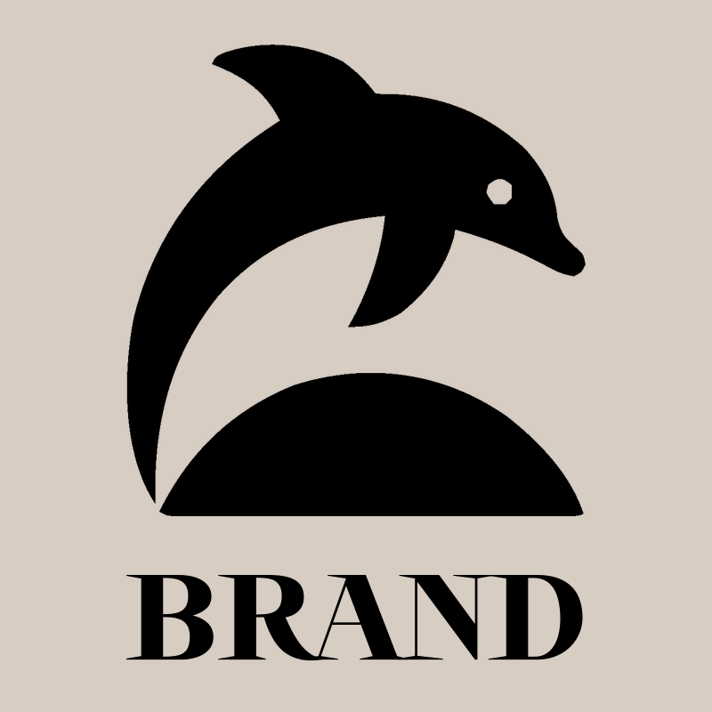 Bold Dolphin Leaping Logo preview