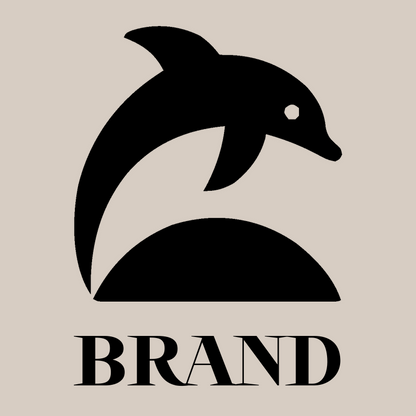 Bold Dolphin Leaping Logo preview