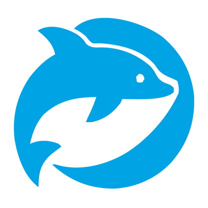 Dolphin Circle Logo #00a3e4
